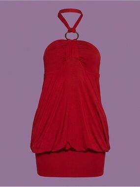 Generation Kiss x Dolls Kill - Y2K Bubble Mini Dress - Red